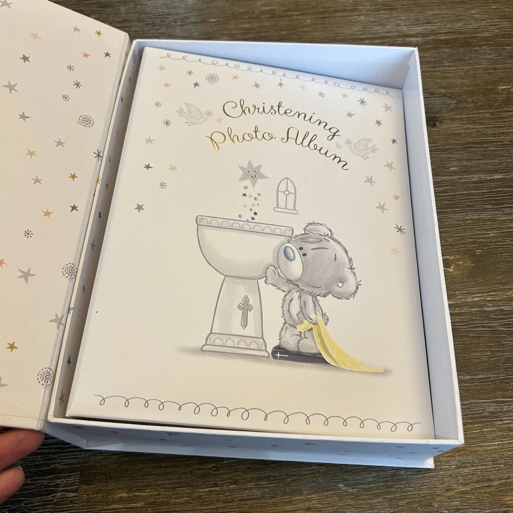 Tiny Tatty Teddy Me to You Christening Photo Album 160 Photos 4x6 Gift Box